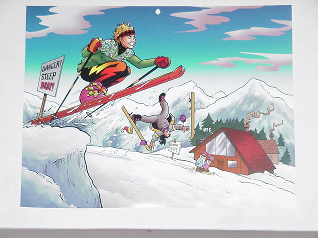 Strangers in Paradise Pinup Skiing Terry Moore