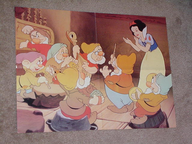 Snow White + The Seven Dwarfs Movie Poster Disney