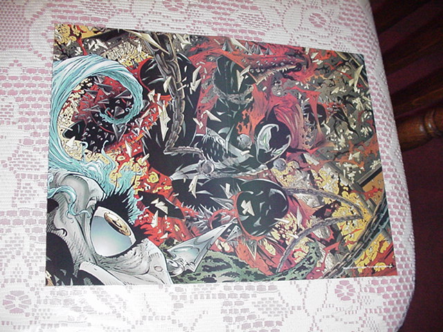 Spawn Attacks Poster by Todd McFarlane
