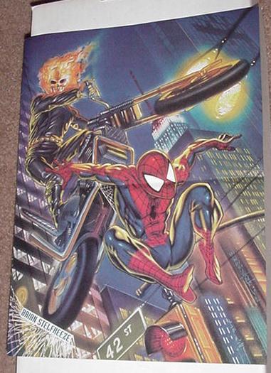 Spider-Man Ghost Rider 2 Poster Brian Stelfreeze