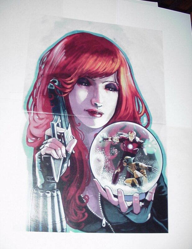 Avengers Poster #44 Black Widow vs Iron Man and Wolverine Stephanie ...